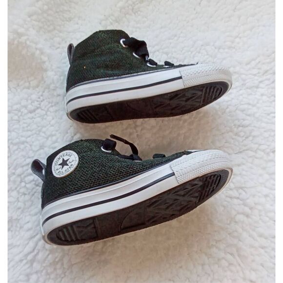 Converse All Stars  Dark Green   Infant Size 5   EUC - Picture 4 of 5